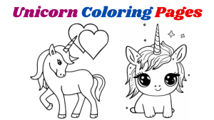 Unicorn Coloring Pages For Kids